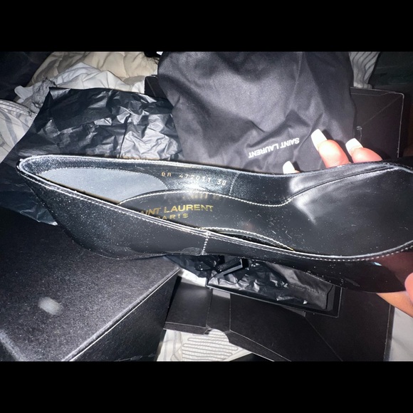 YSL Opyum Point-Toe Patent Leather Pumps NEVER WORN NEVER TRIED ON with box. - Picture 11 of 13
